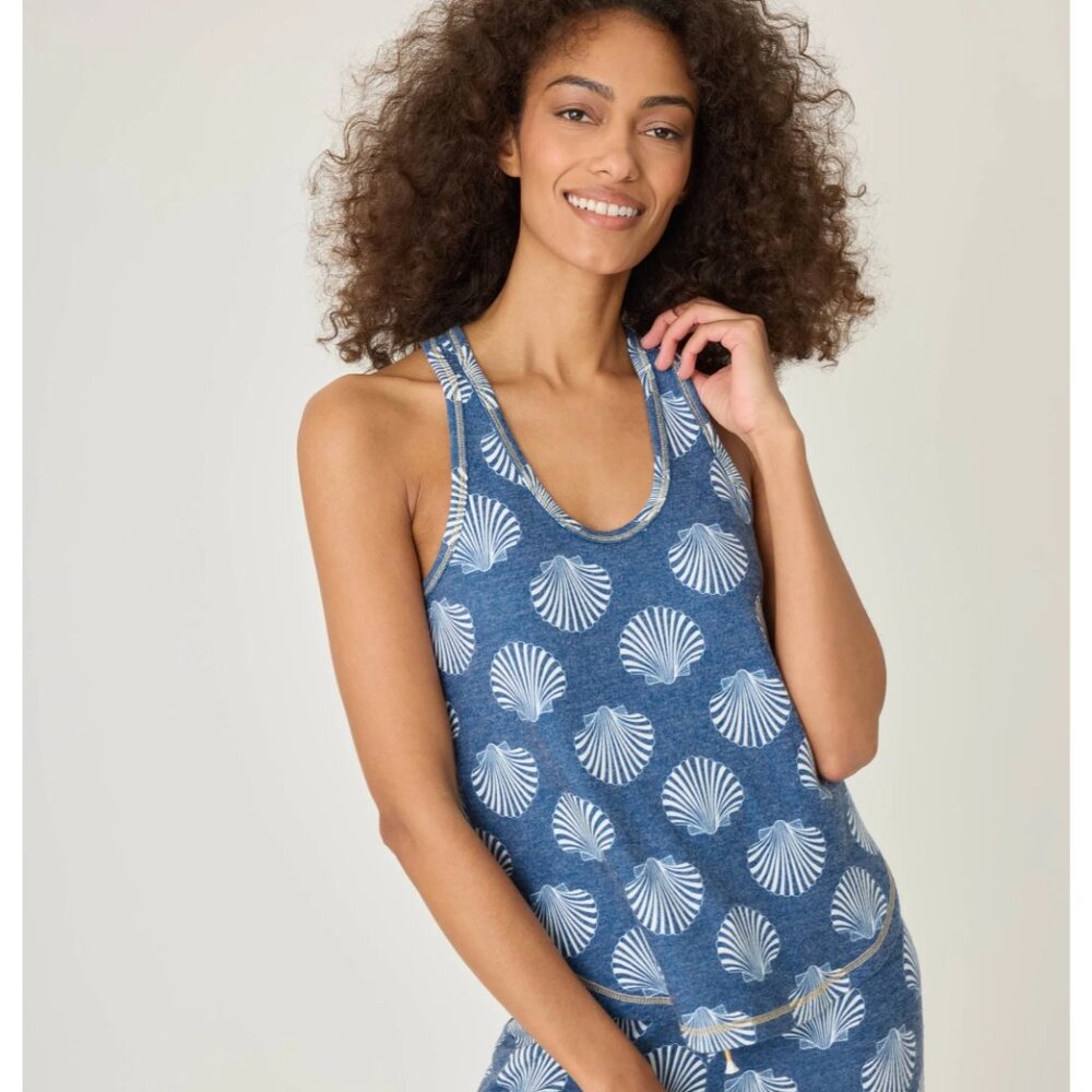 P.J. Salvage | Maritime Lounge Shell Pajama Tank Top (XS) NWT